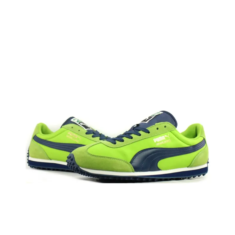 PUMA Whirlwind Classic Running Shoes Men Low-Top Green/Blue-2