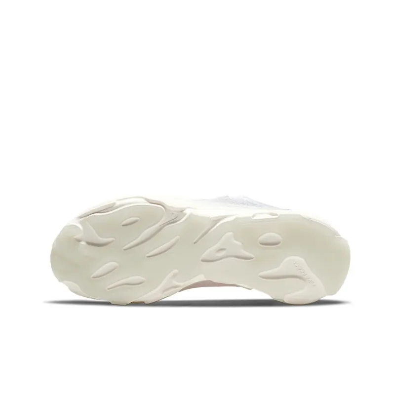Nike React Live Anti-Slip And Wear-Resistant Breathable Low-Top Running Shoes GS White Orange-5