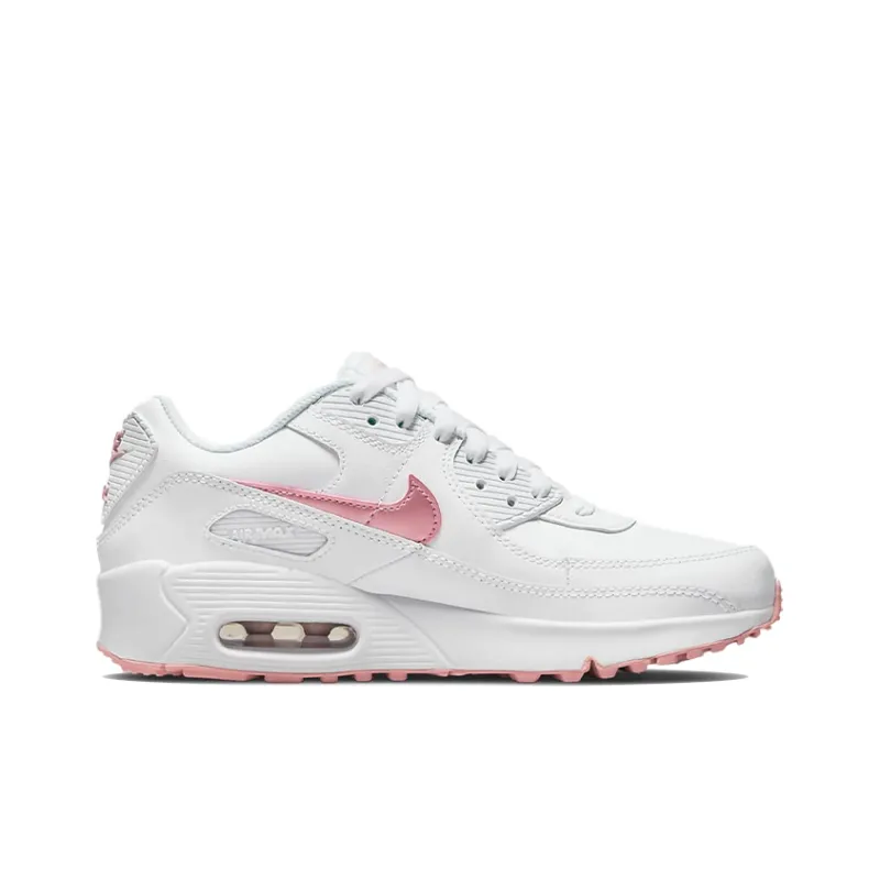 Nike Air Max 90 Leather 'White Pink Glaze' Gs-1