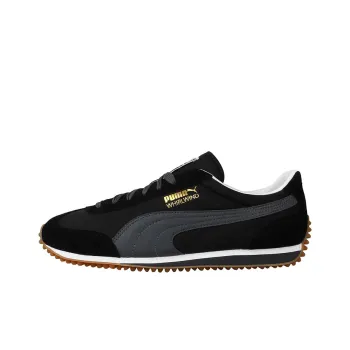 PUMA Whirlwind Classic Cushioning Anti-Slip Wear-Resistant Breathability Low-Top Running Shoes Men's Black Gray Color