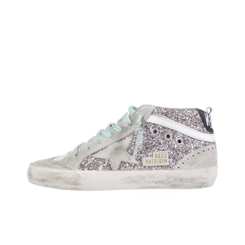 Golden Goose Mid Star Skateboard Shoes Women's Mid-Top Ice Pink