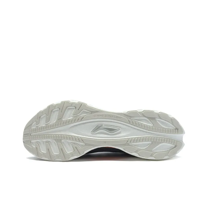 LiNing Super Light 18 Low Top Running Shoes Men's Gray White Orange-4