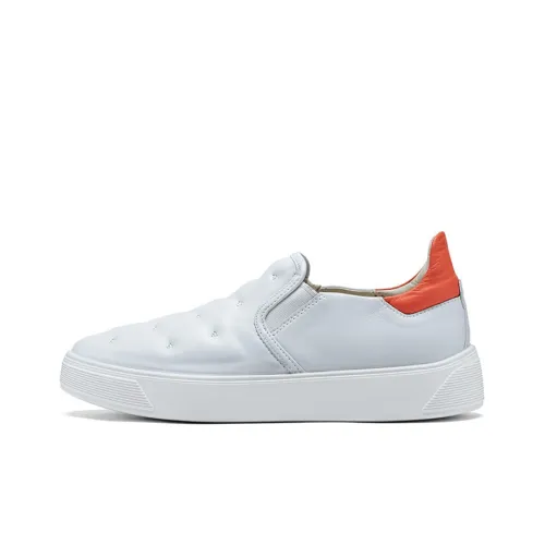 Ecco Street Fun Break Skateboard Shoes Women's Low Top White