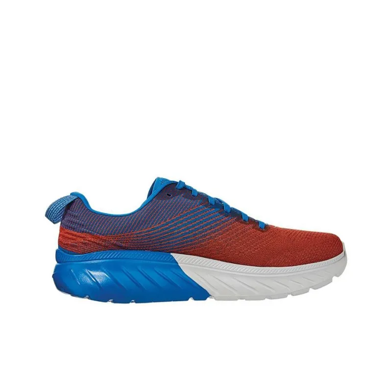 HOKA ONE ONE Mach 3 Running Shoes Men Low-Top Blue/Red-1