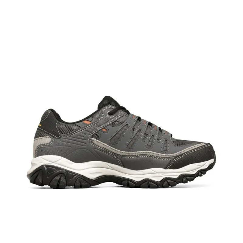 Skechers After Burn M.fit Slip-Resistant Cushioning Low-Top Running Shoes Men's Charcoal-1