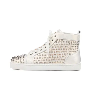 CL LUBOTING High Top Stylish Skateboarding Shoes Men's White