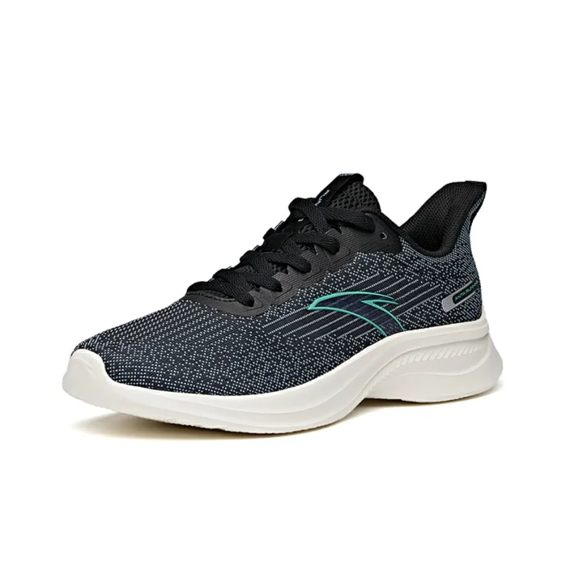Anta Cushioning, Slip Resistant, And Abrasion Resistant Low Top Running Shoes Men's Gray Blue-1
