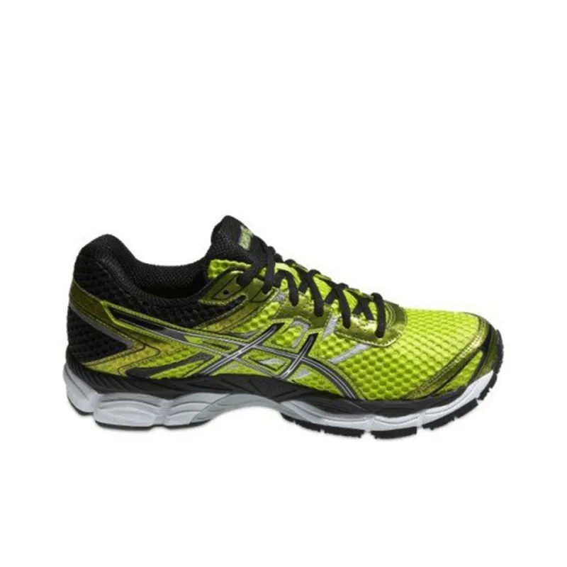 Asics Gel-Cumulus 16 Wear-Resistant Low-Top Running Shoes Men's Black Yellow-1