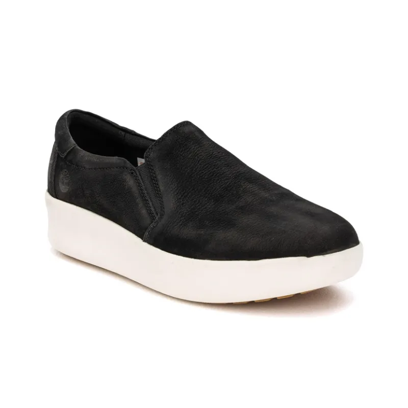 Timberland Running Shoes Women's Low Top Black/White-2
