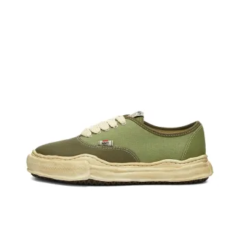 MIHARA YASUHIRO Baker Dissolve Shoes Low-Top Stylish Skateboarding Shoes Men's Green Vintage Version