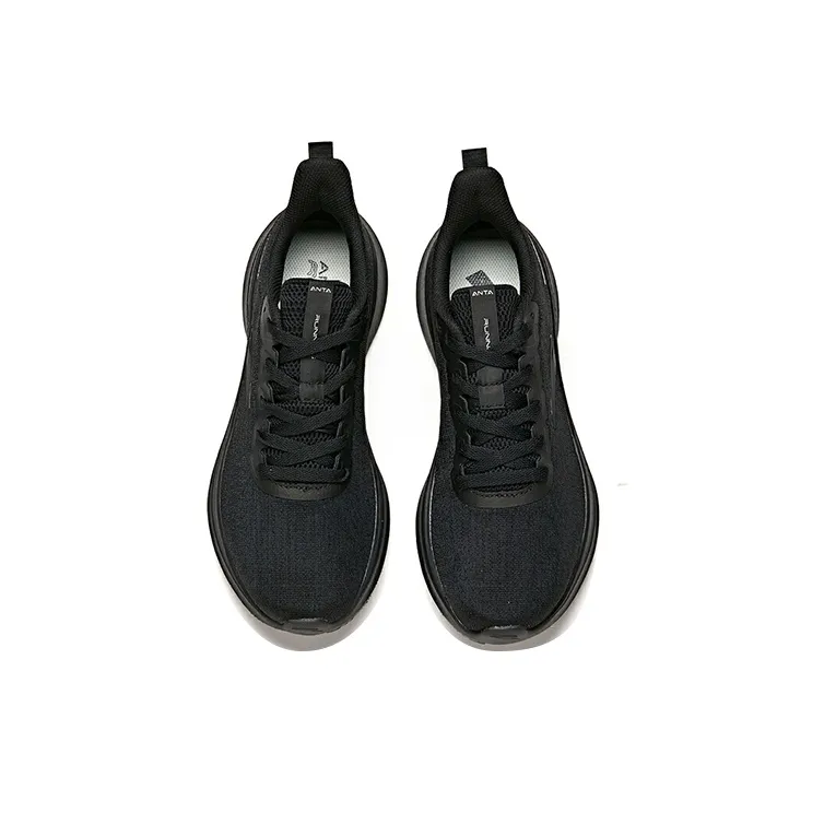 Anta Non-slip Wear-resistant Shock Absorption Low-Top Running Shoes Black-2