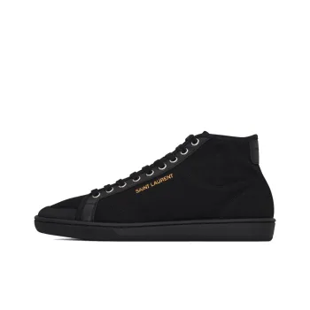 SAINT LAURENT Mid-top Lace-up Sneakers