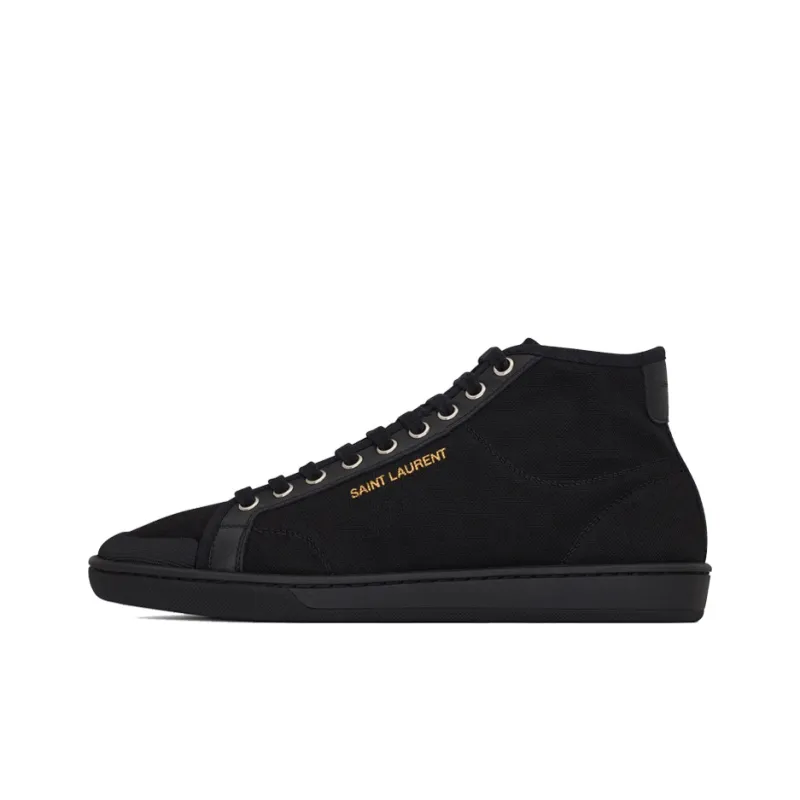 SAINT LAURENT Mid-top Lace-up Sneakers-0
