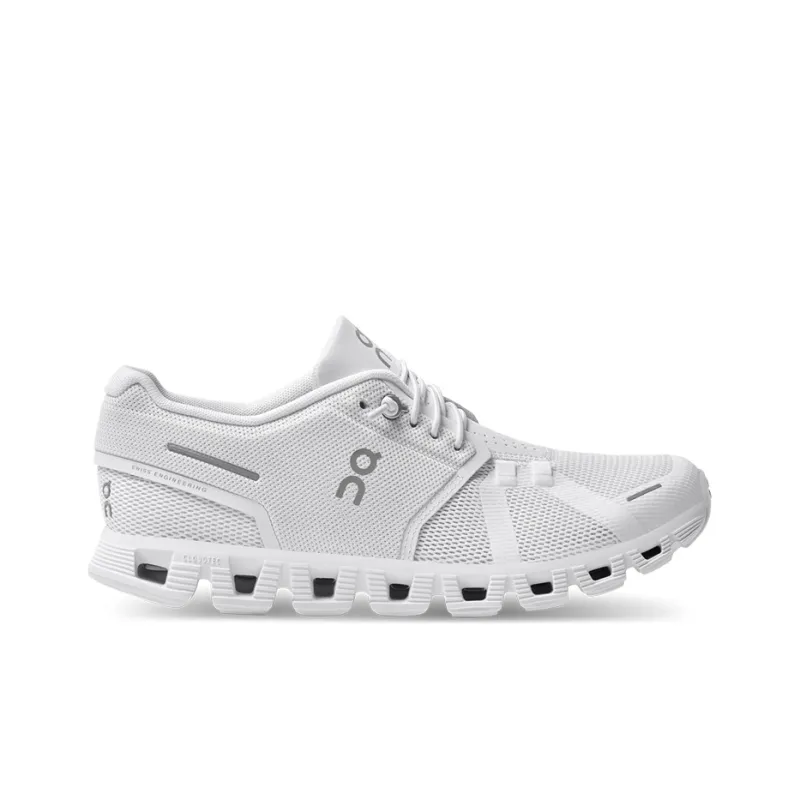 On Running Cloud 5 All White Women's-1