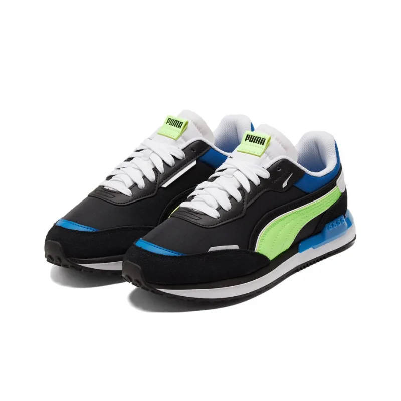 PUMA City Rider 'Electric Black Green Glare'-3