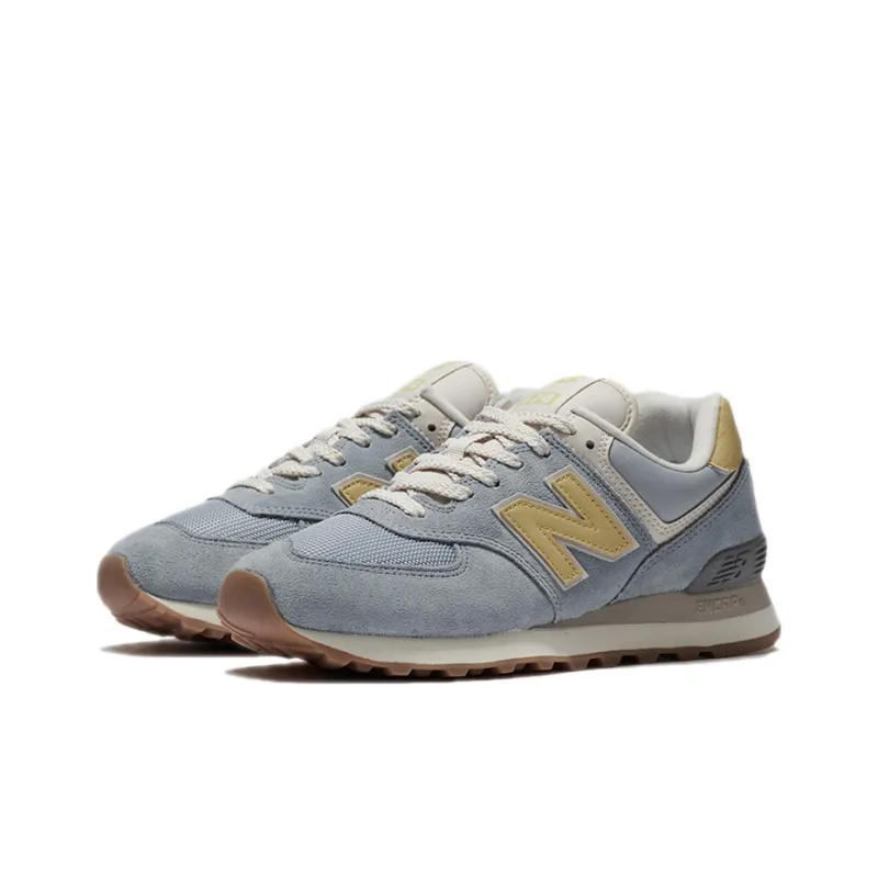 New Balance 574 Light Slate Wheat Field Women's-2