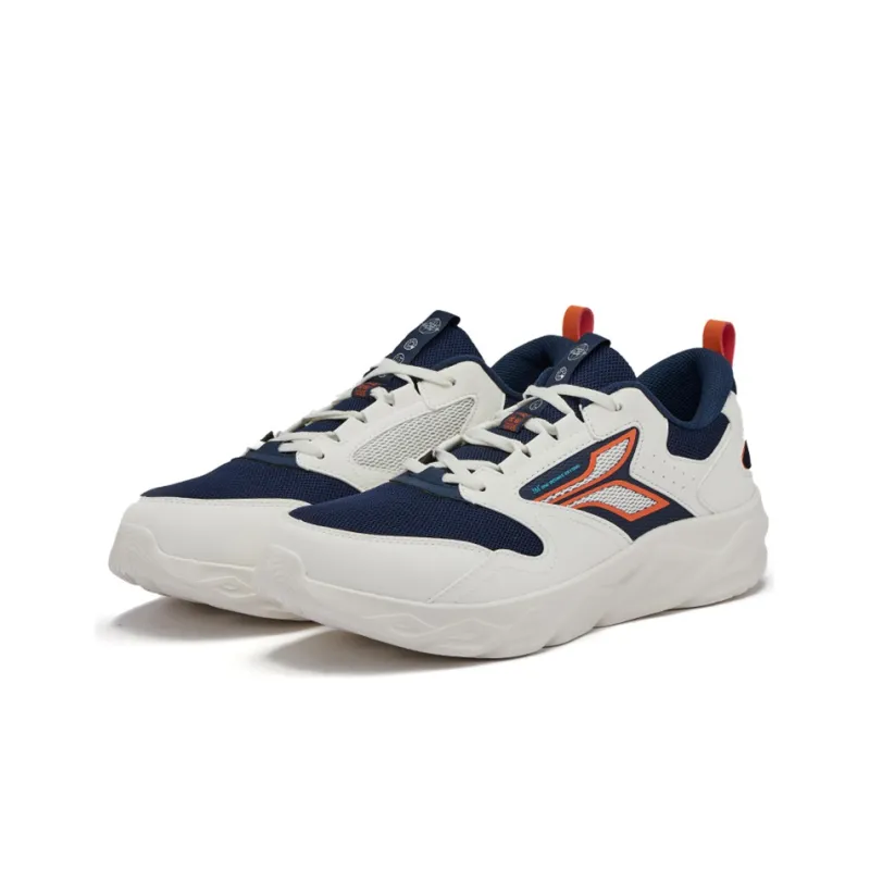 361° Non slip Lightweight Low Top Running Shoes Men's White Blue-2
