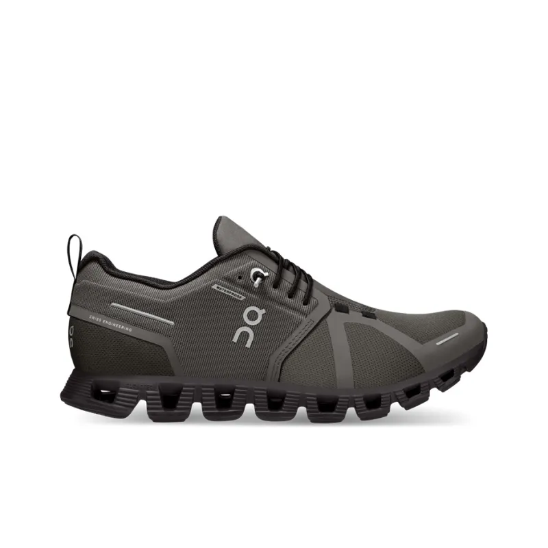 On Running Cloud 5 Waterproof Olive Black Women's-1