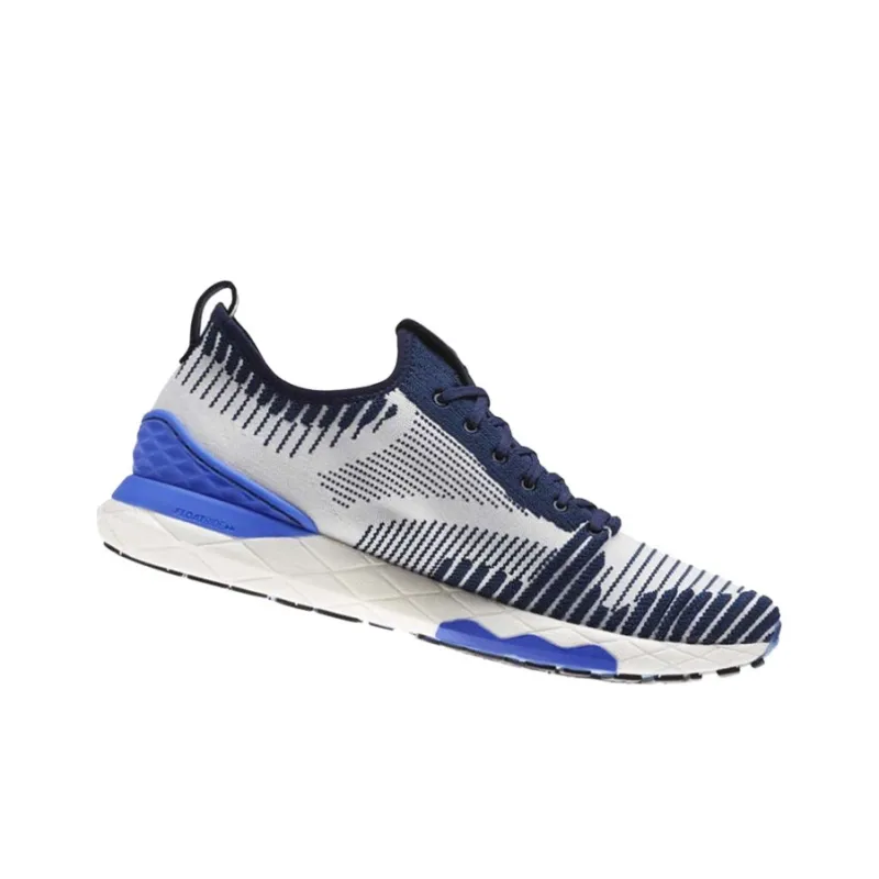 Reebok Floatride 6000 Lightweight Anti-Slip And Wear-Resistant Low-Top Running Shoes Men's White Blue-3