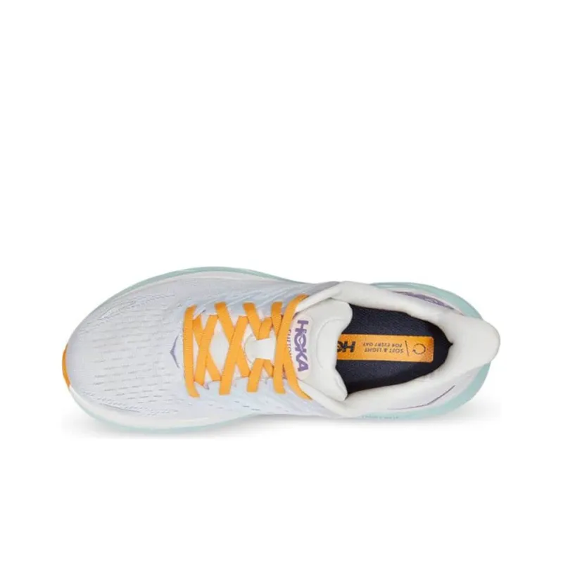 HOKA ONE ONE Clifton 8 Blanc De Blanc Purple Seafoam Women's-3