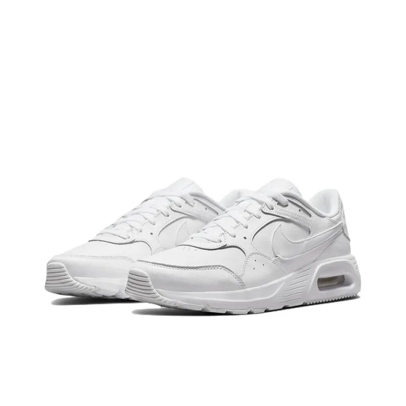 Nike Air Max Leather Sc 'Triple White'-2