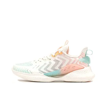 XTEP Qing Feng 4.0 Cushioned Wear Resistant Breathable Lightweight Low Top Running Shoes Women's Beige