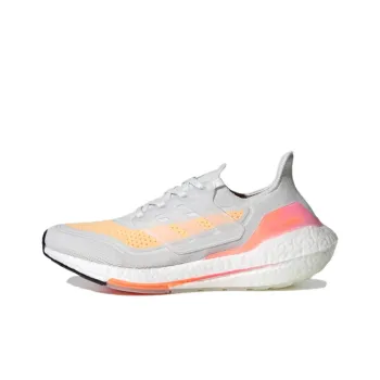 Adidas UltraBoost 21 White Acid Orange Women's