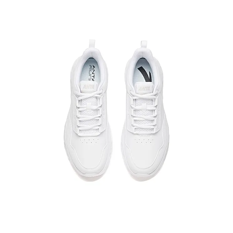 Anta Shock Absorbers Slip Resistant, Abrasion Resistant, Breathable Low Top Running Shoes Men's White-2