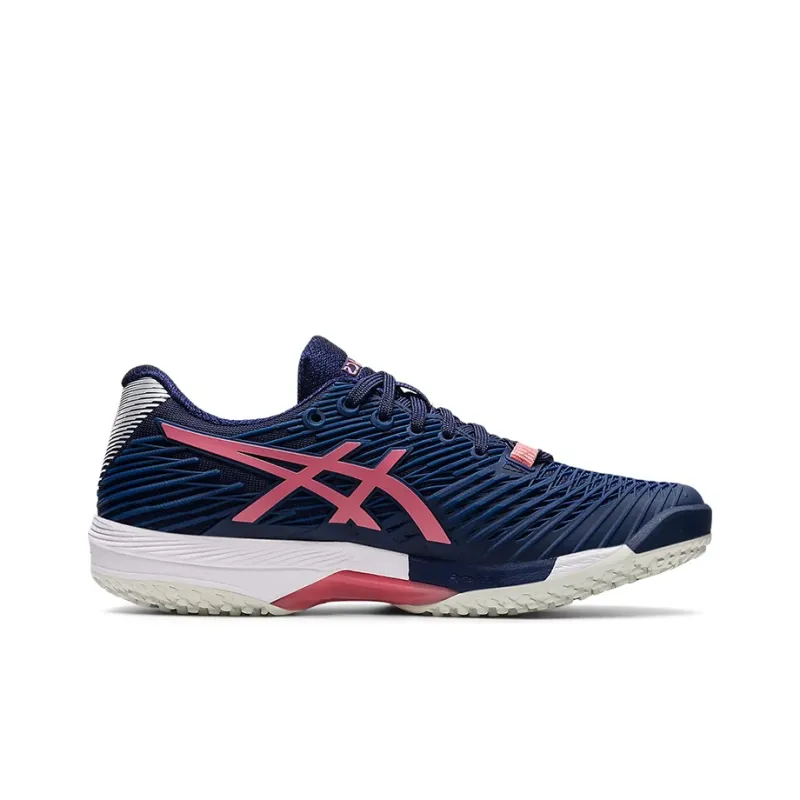 Asics Solution Speed FF 2 Oc Anti-Slip And Wear-Resistant Breathable Low-Top Running Shoes Women's Blue Pink-1
