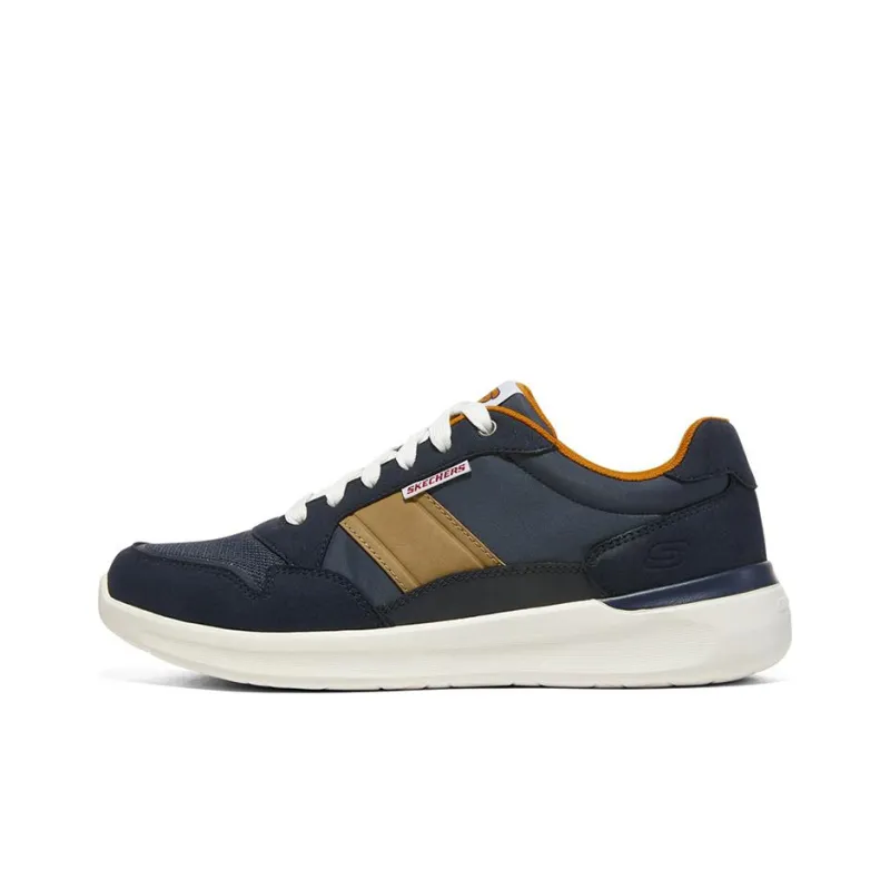 Skechers Lattimore Cushioned Wear-Resistant Slip-Resistant Low-Top Running Shoes Men's Navy-0