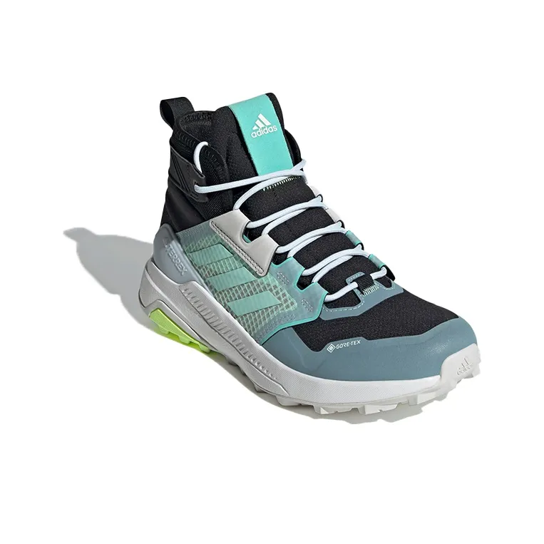 Adidas Terrex Trailmaker Mid Gore-Te Breathable High-Top Hiking Shoes Women's Blue Black-2