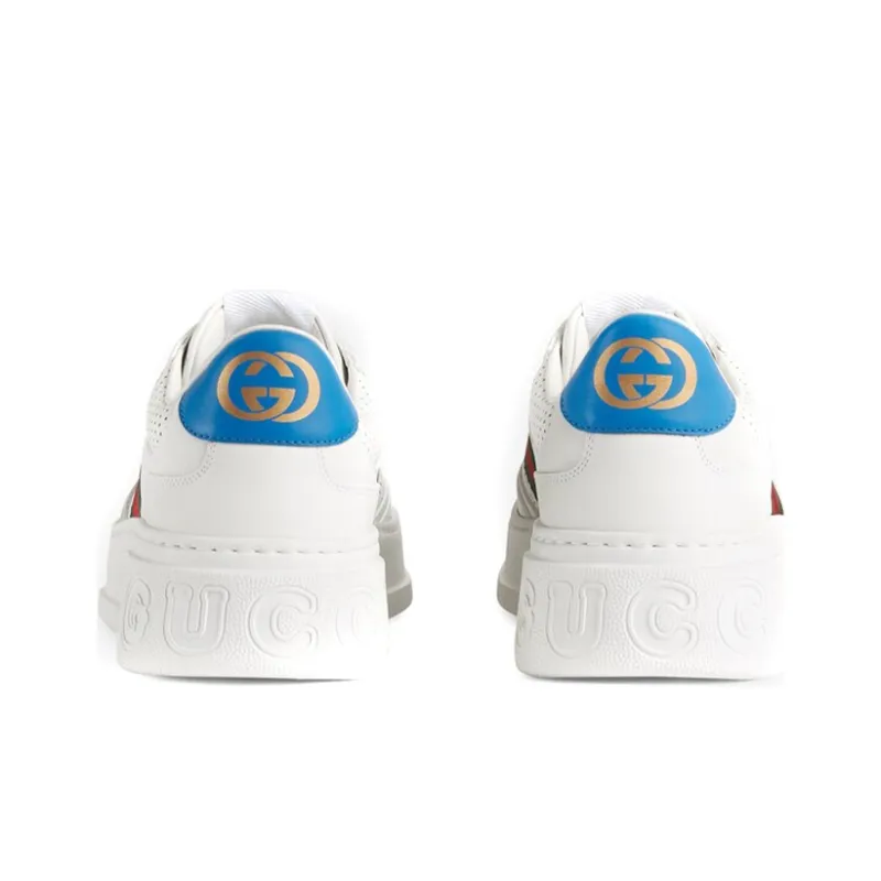 GUCCI Chunky Gg Web Sneaker 'White Blue'-3