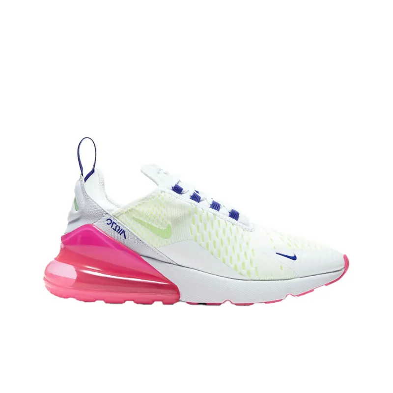 Nike Air Max 270 White Volt Pink Blast Indigo Women's-1