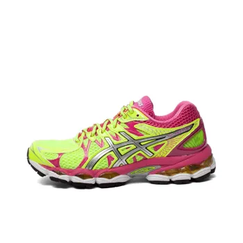 Asics GEL-Nimbus 16 1 Lightweight And Wear-resistant Low-Top Running Shoes Women's Yellow Pink
