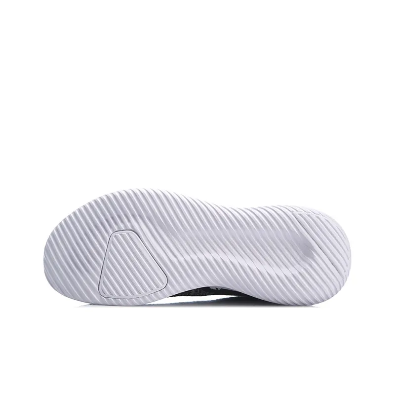 LiNing Akasaka Anti Slip Wear Resistant Low Top Running Shoes Unisex Black White-4