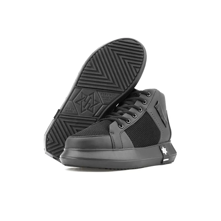 NORVINCY Stylish Skateboarding Shoes Unisex Black-2