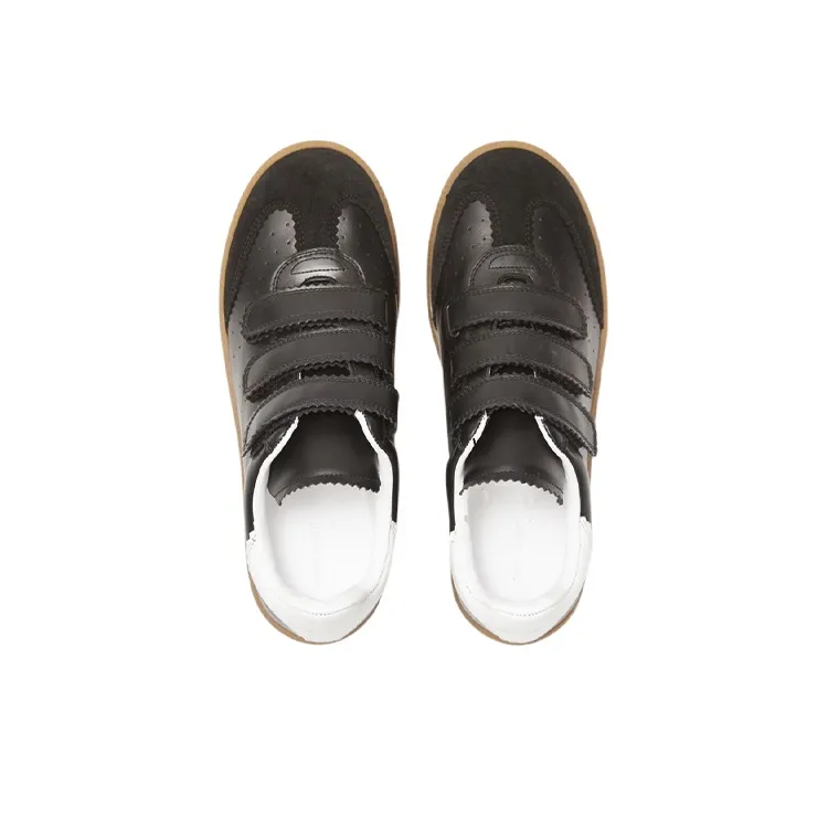 ISABEL MARANT Beth Low-Top Skateboard Shoes Men's Black White-4