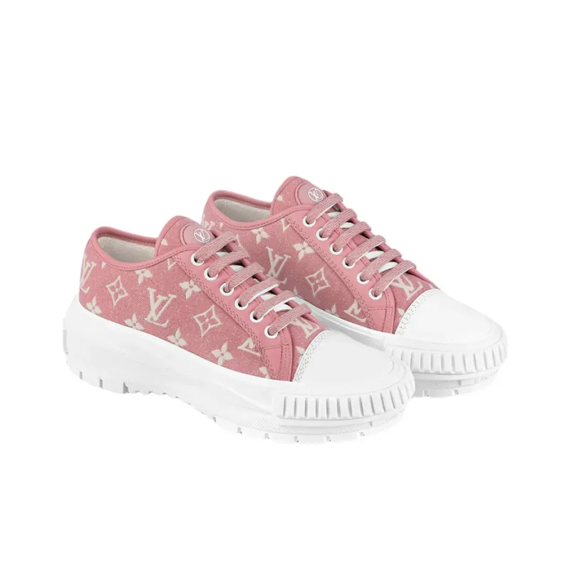LOUIS VUITTON Squad Sneakers 'Pink Monogram' Women's-1