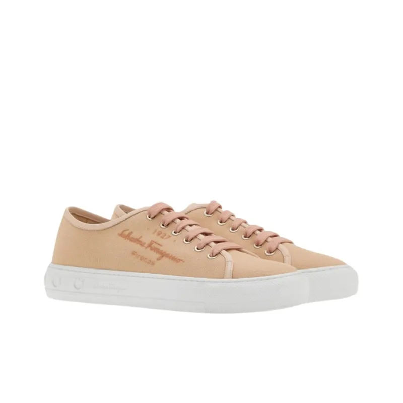 FERRAGAMO Logo-embossed Low-top Sneakers-1