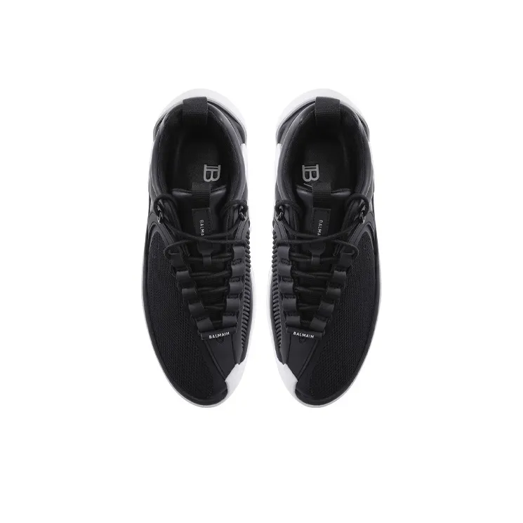 BALMAIN B-Runner Wear-Resistant Low-Top Casual Shoes Men's Black White-3