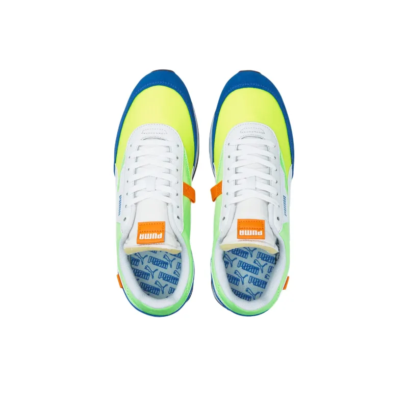 PUMA Future Rider Play On White Fizzy Lime Royal-2