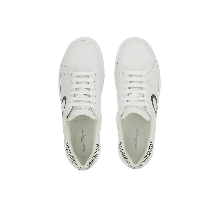 FERRAGAMO Gancini-print Lace-up Sneakers-4