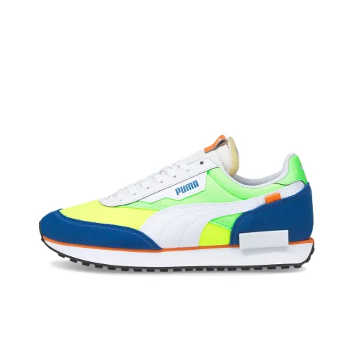 PUMA Future Rider Play On White Fizzy Lime Royal