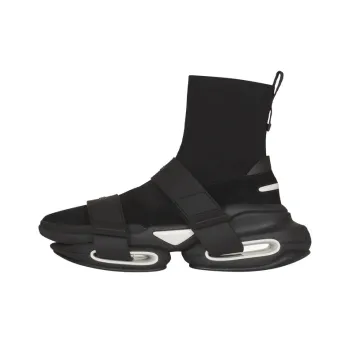 BALMAIN B Bold Abrasion Resistant High Top Chunky Sneakers Men's