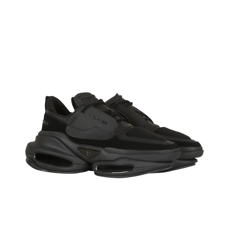 BALMAIN B Bold Abrasion Resistant Low Top Fashion Athletic Shoes Men's Black-2