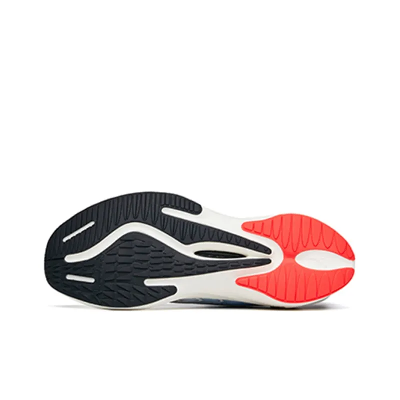 Anta Gazelle 1.0 Cushioning Anti Slip Wear Resistant Breathability Low Top Running Shoes Men's White Black Blue-4
