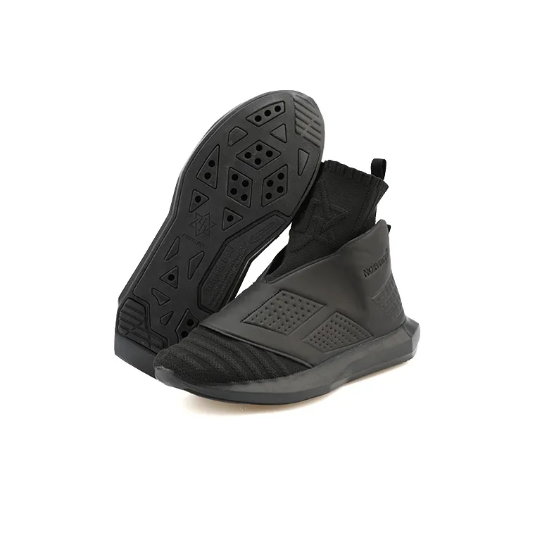 NORVINCY Casual Shoes Unisex High Top Black-2