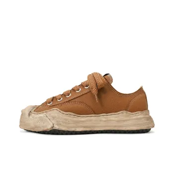 MIHARA YASUHIRO Hank Low Top Stylish Skateboarding Shoes Unisex Brown Vintage Version
