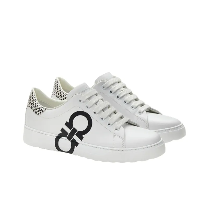 FERRAGAMO Gancini-print Lace-up Sneakers-2