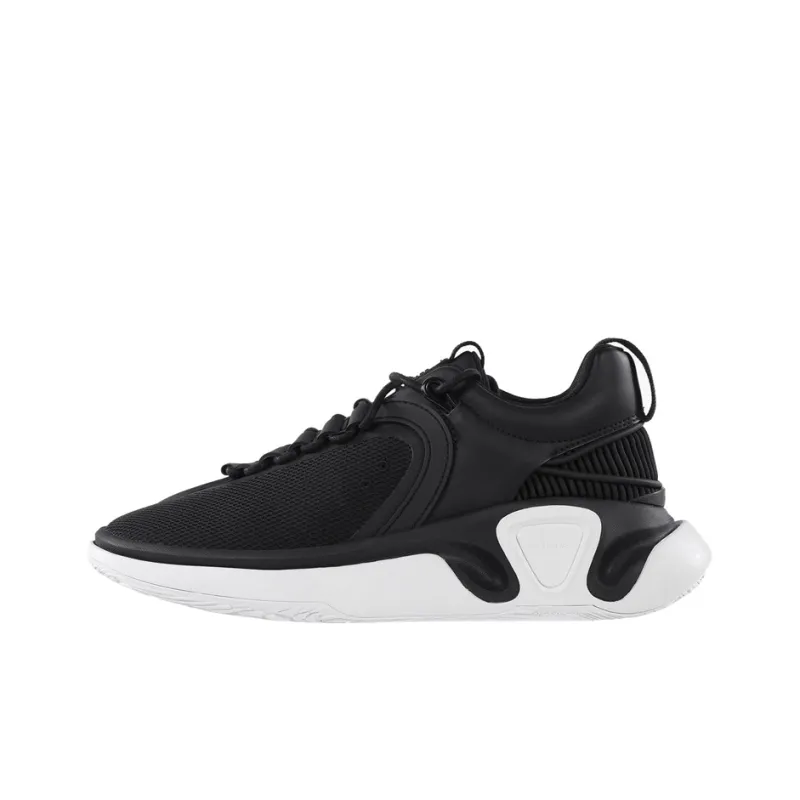 BALMAIN B-Runner Wear-Resistant Low-Top Casual Shoes Men's Black White-0
